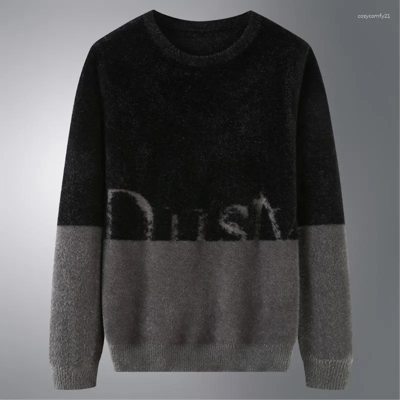 Heren Truien Plus Dikke Maat Trui Herfst En Winter Dikke Grote Losse Casual Imitatie Mink