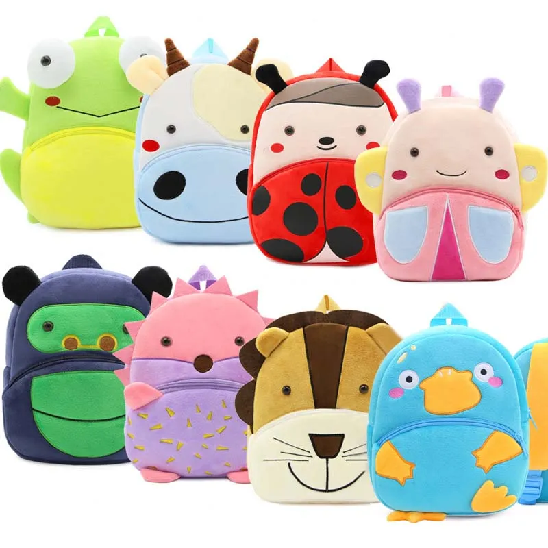 44 Styles Animal Type Cute Baby Backpack for School 1-6 Years Kids Cartoon Backpacks