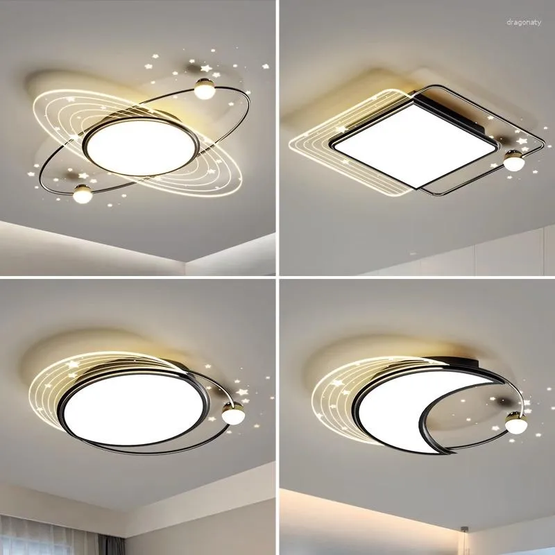 Plafoniere Lampada da camera da letto moderna a LED Cucina Soggiorno Sala da pranzo Decorazione domestica per lampadario Lustro di lusso Apparecchio di illuminazione per interni