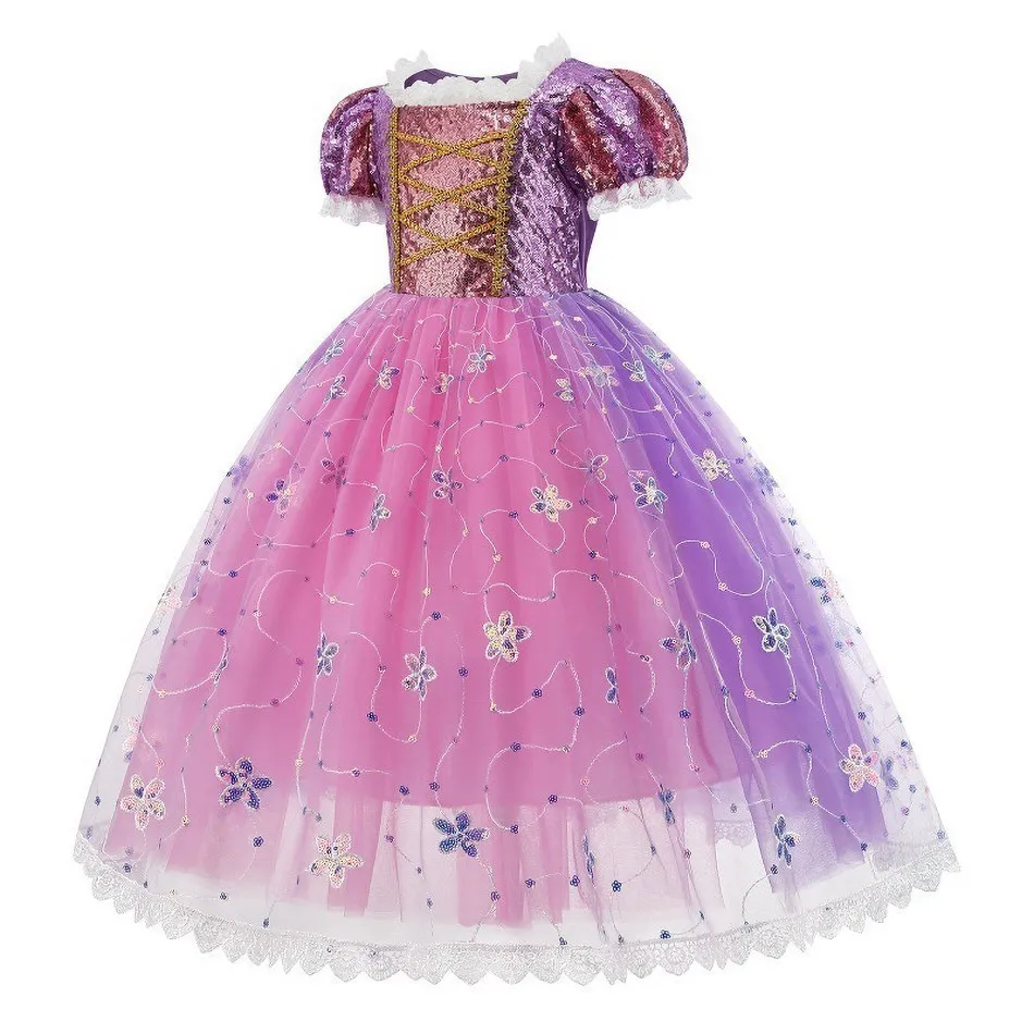 Costume Enchanteur Robe Raiponce Fille Costume De Cosplay