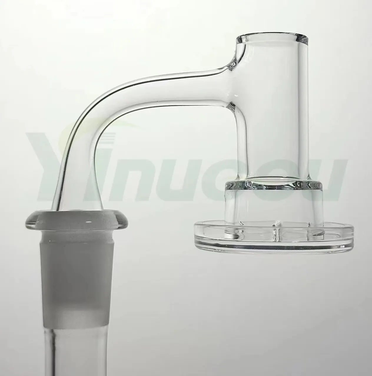 DHL Yinuoou Roken Volledige Weld Quartz Charmer Banger 18mmOD Afgeschuinde Rand Terp Slurper Rook Nagels Voor Dab Rigs Bedwelmende Glazen Water Bongs