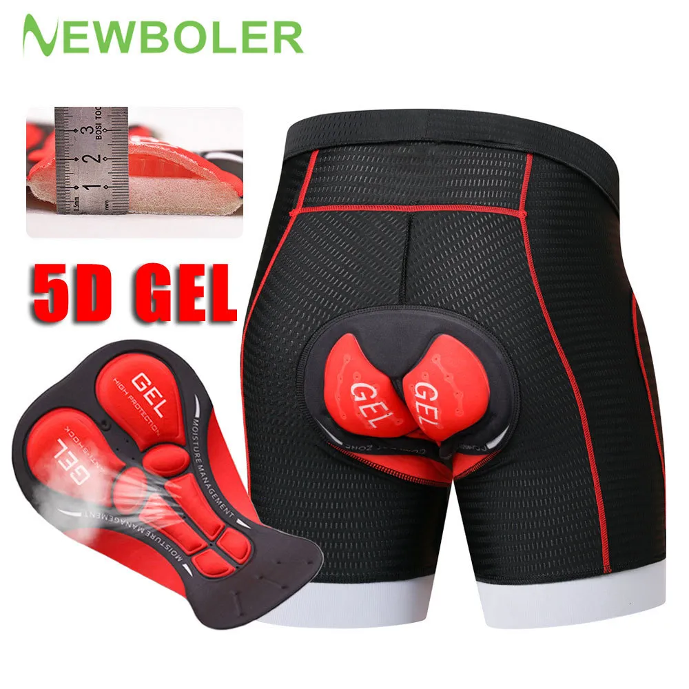 Pantaloncini da ciclismo BOLER Pantaloncini da bici Maglia traspirante Intimo da ciclismo 5D Gel Pad Antiurto MTB Pantaloncini da ciclismo Intimo da bicicletta Pantaloncini da uomo 230801