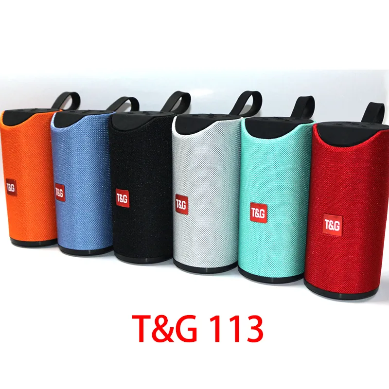 T&G113 bluetooth speaker FM function plug-in card stereo dual speaker subwoofer outdoor waterproof