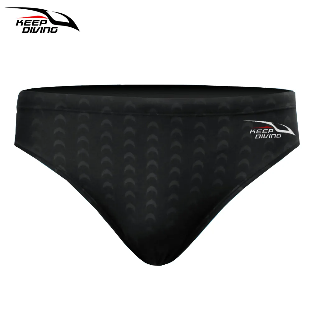 Roupa de banho masculina KEEP DIVING Cueca boxer profissional para competição de natação em pele de tubarão Calções esportivos para homens Calções de pele de tubarão Roupa de banho de secagem rápida 230801