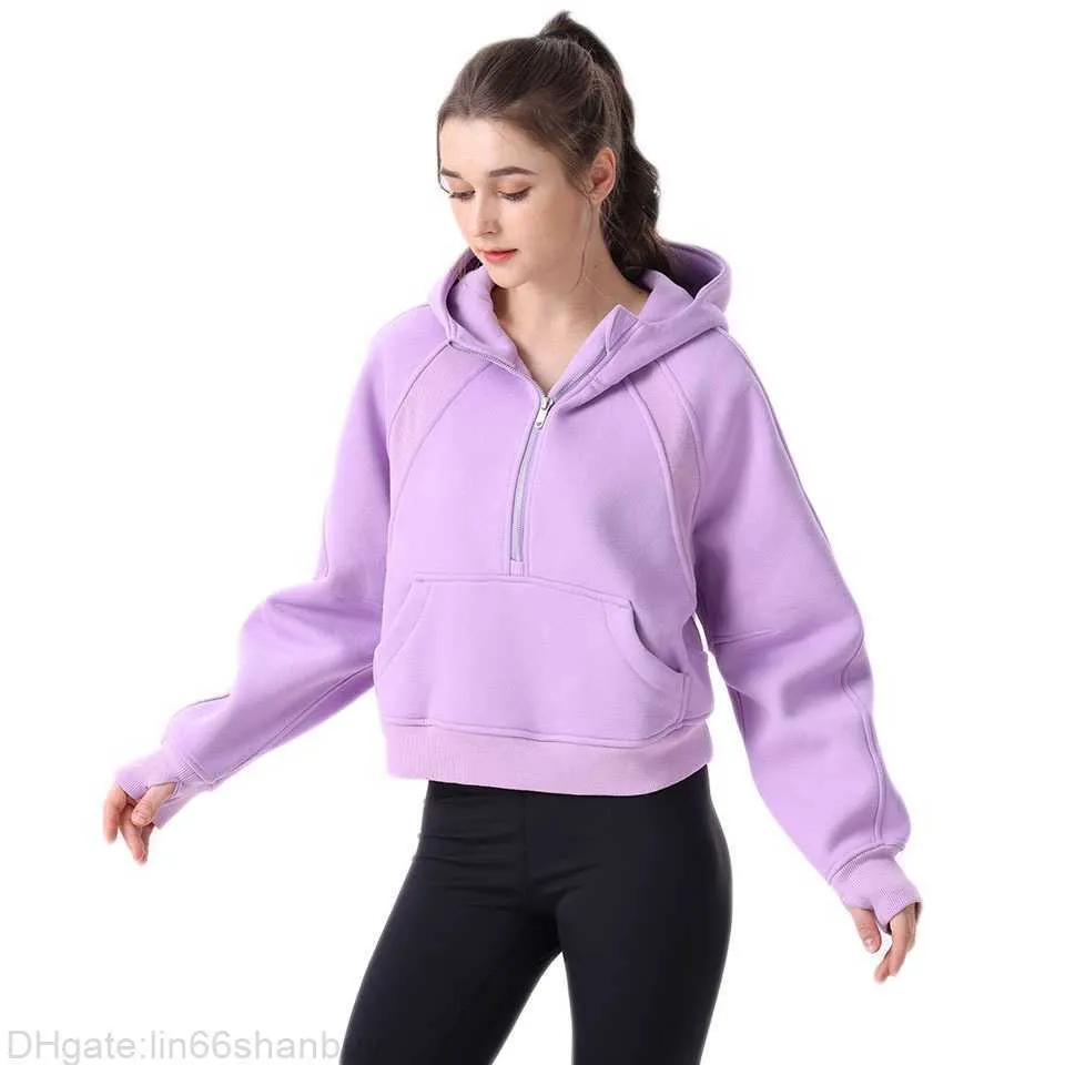Lululemens Scuba Half Zip Yoga Sweatshirt High Quality Womens Gym