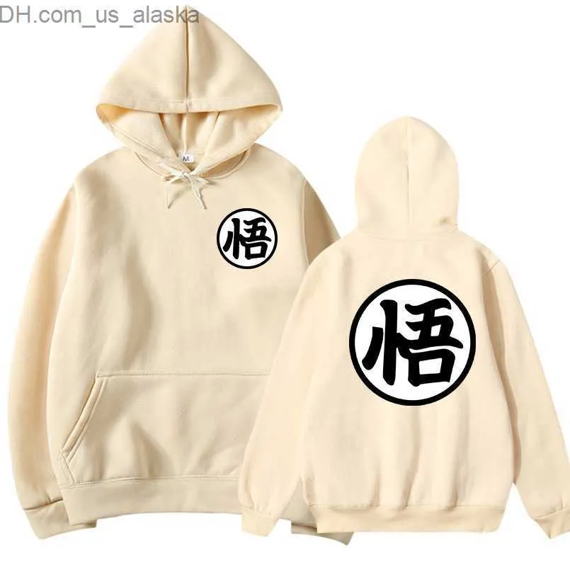 Herrtröjor tröjor nyaste japansk anime hoodie cosplay saiyan son harjuku goku ficka huvtröjor hoodies män/kvinnor 296