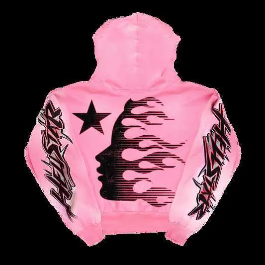 Mens Hoodies Aspects Pink Hoodie Men's Hoodies Sweatshirts Y2k