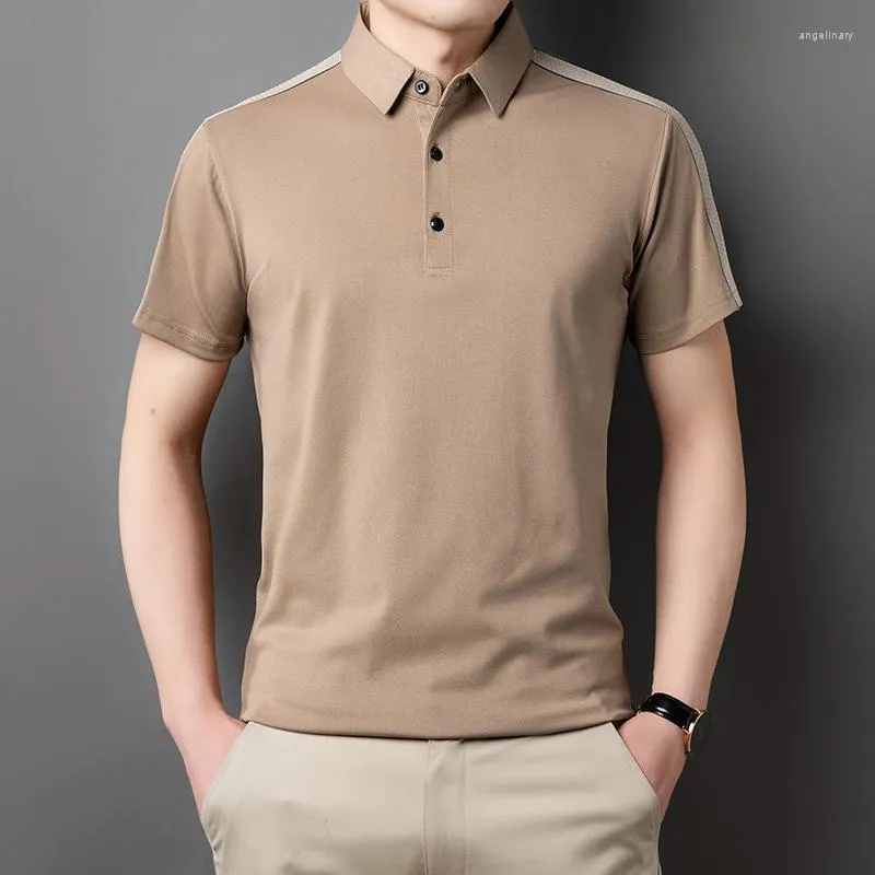 Mens Polos Fashion Men Original Short Sleeve Polo Shirts Korean