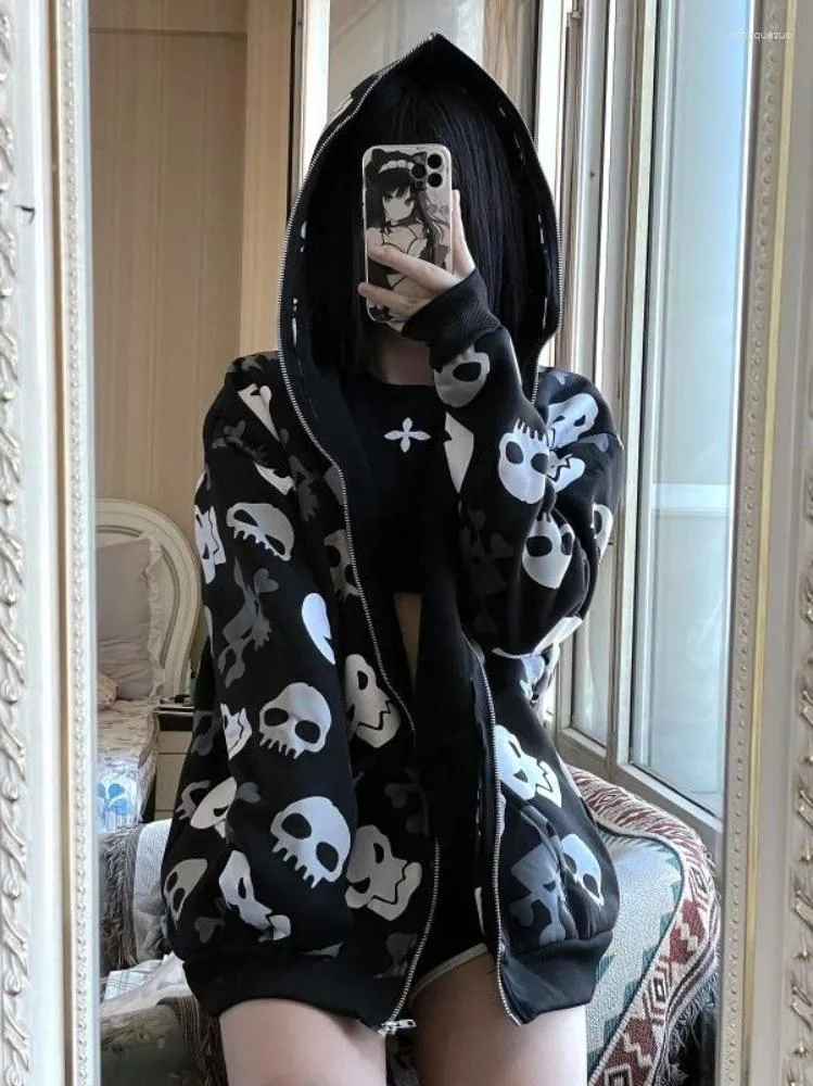 Mall goth online zip up hoodie