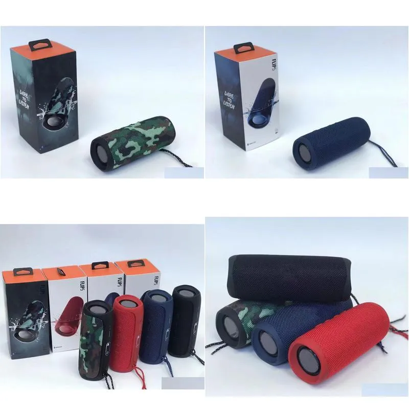 Portable Speakers 5 Mini Wireless Bluetooth Speaker Outdoor Sports O Double Horn With Retail Box Drop Delivery Electronics Dhx51