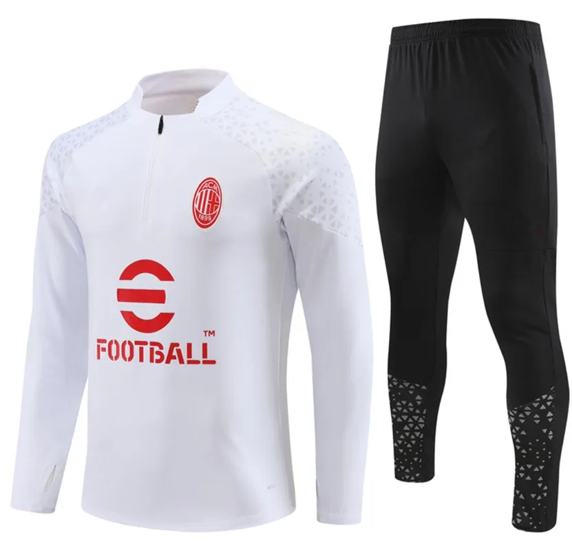 23 24 AC MIlans Soccer Tracksuit Chandal Futbol Mens And Kids Survetement  Foot Jerseys Kit 2023 2024 Men Football Jersey Tracksuits Training Suit  Jacket Sets From Chandal, $18.44