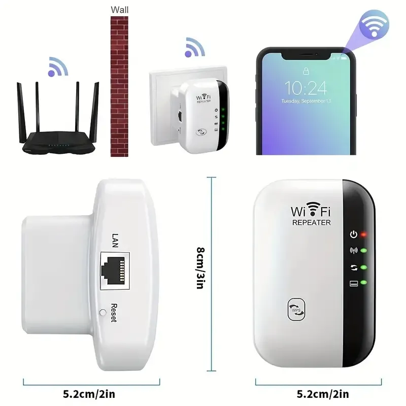 1200Mbps WiFi Extender Repeater Range Extender WiFi Booster – Direct