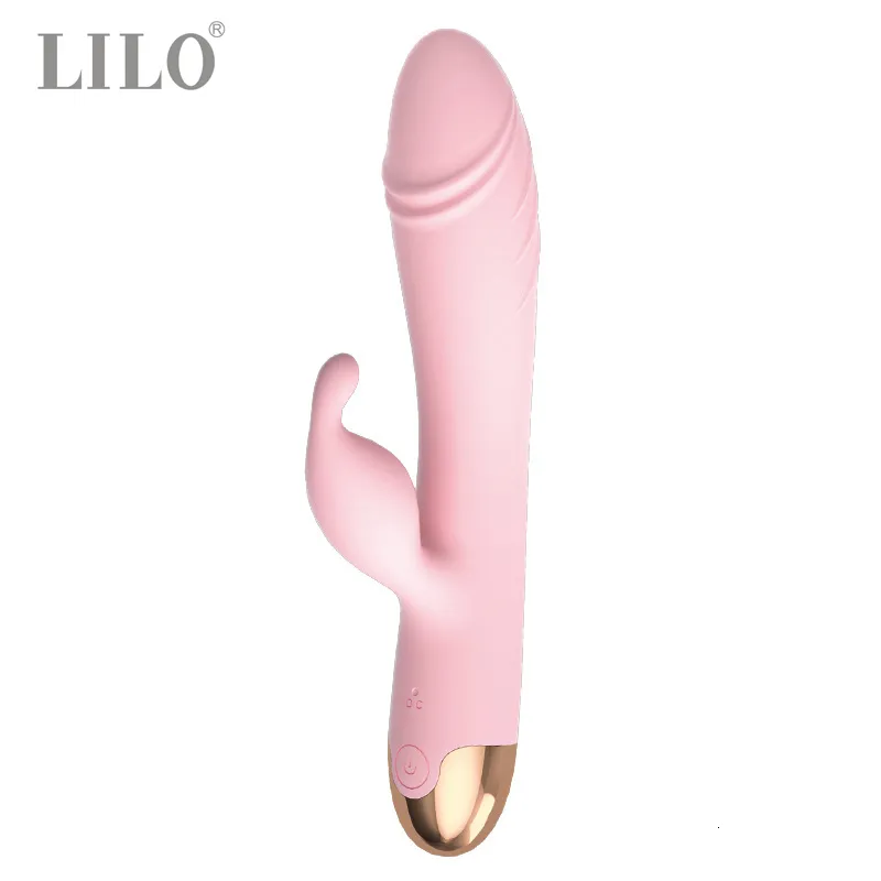 Vibrators 360 graden rotatie dildo 10 vibratiestanden USB oplaadbaar leven waterdicht Huidachtige vibrator LILO 230801