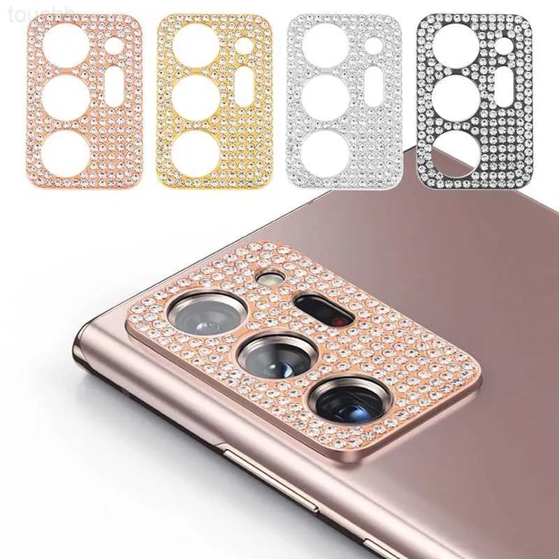 Cep Telefon Kılıfları Bling Glitter Diamond Kamera Lens Koruyucu Kılıf Samsung Galaxy S20 S21 Plus Not 20 Ultra S21+ ETUI Arka Kapak Aksesuarları L230731