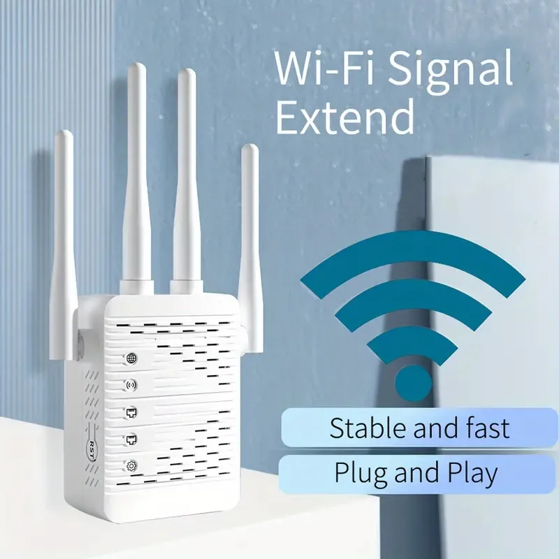 1 st 300mbps 4st 3dbi antenn trådlös WiFi -repeater med 2 * 10/100Mbps LAN -port