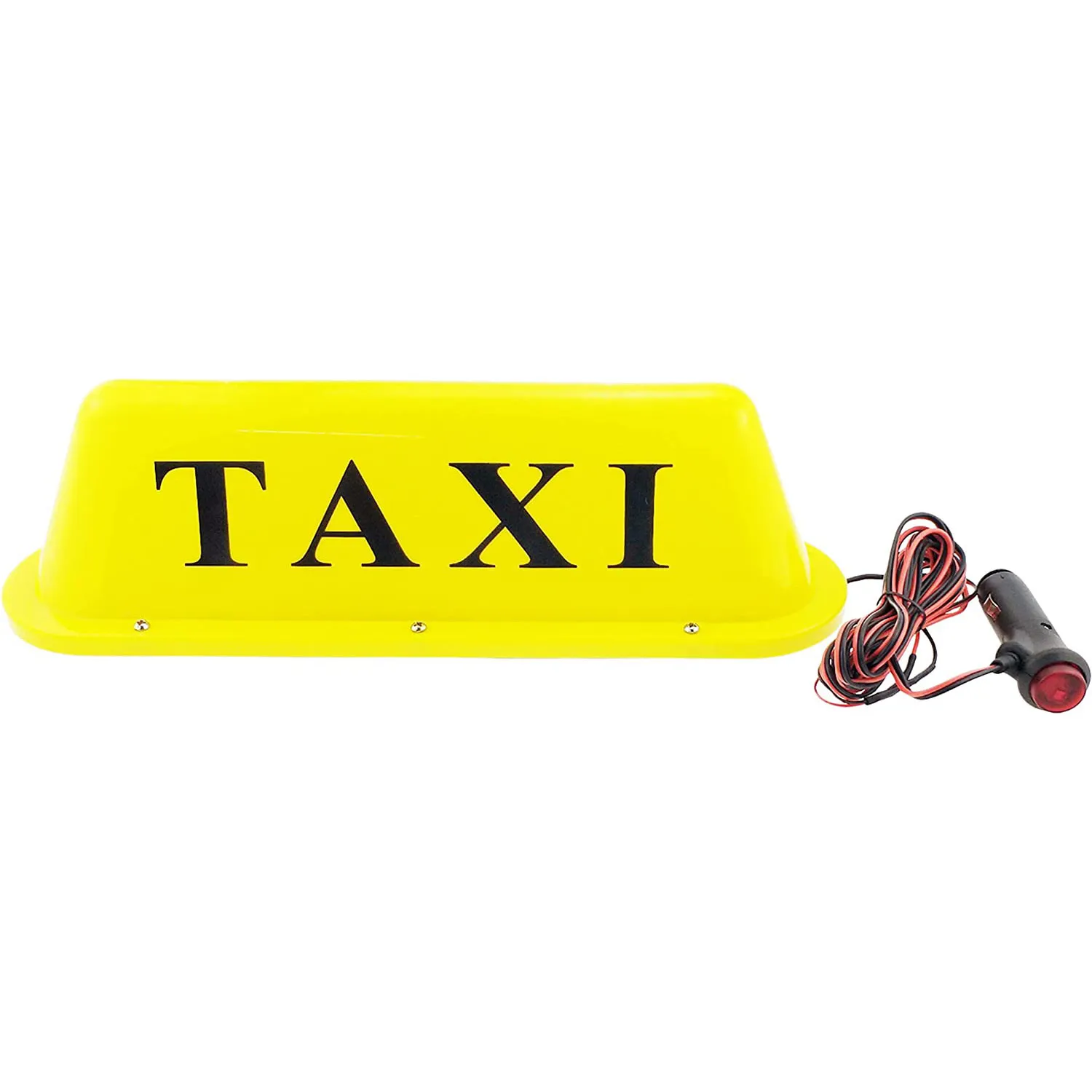 Lampe de signalisation de taxi, lumière LED de taxi 12 V LED magnétique pour toit de voiture, lampe super lumineuse avec allume-cigare, panneau indicateur de cabine de pare-brise de taxi