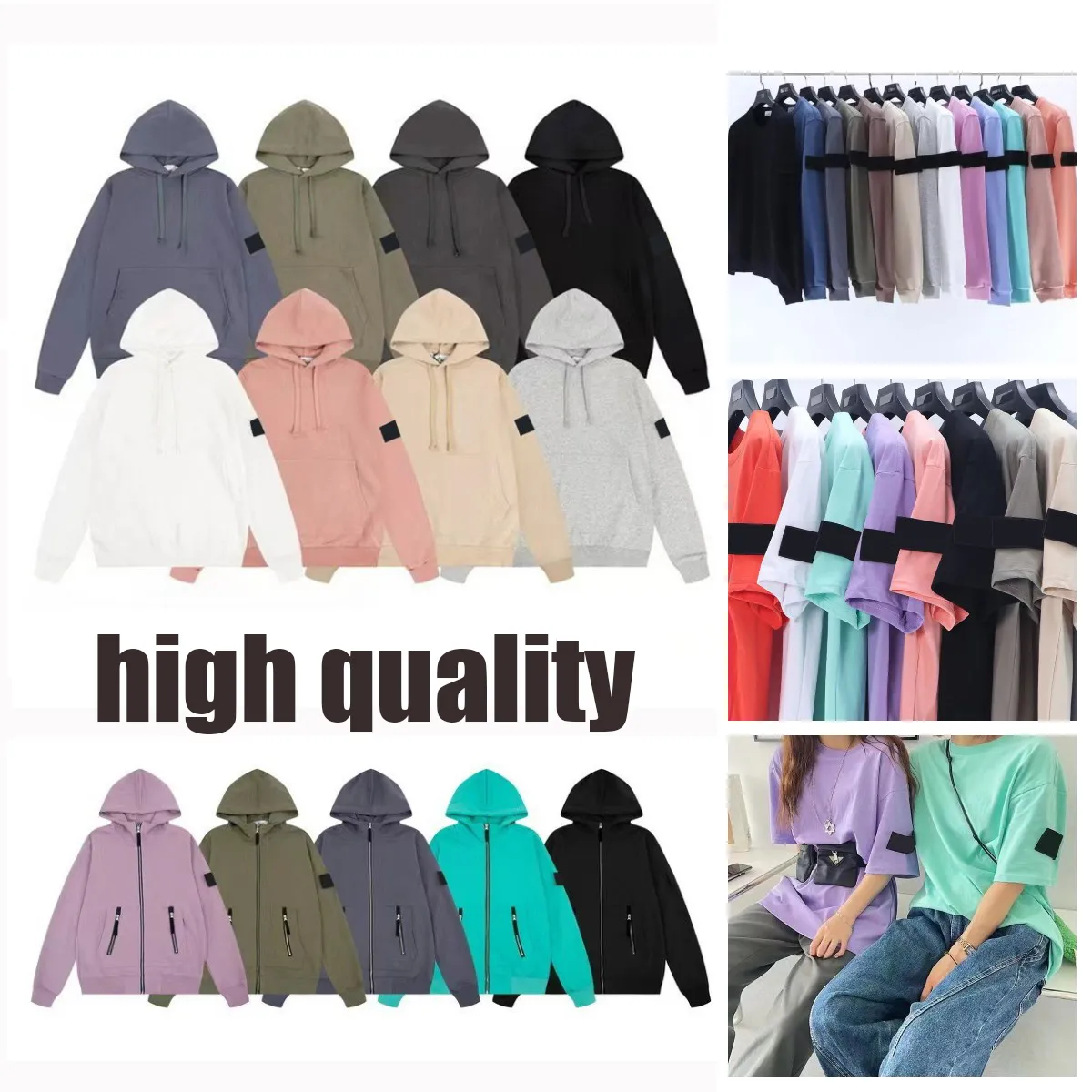 Personal De Manga Larga Para Hombre De Sudadera Con Capucha De