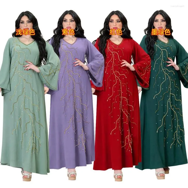 Vêtements ethniques arabie saoudite moyen-orient musulman perceuse Version ample Robe Robe