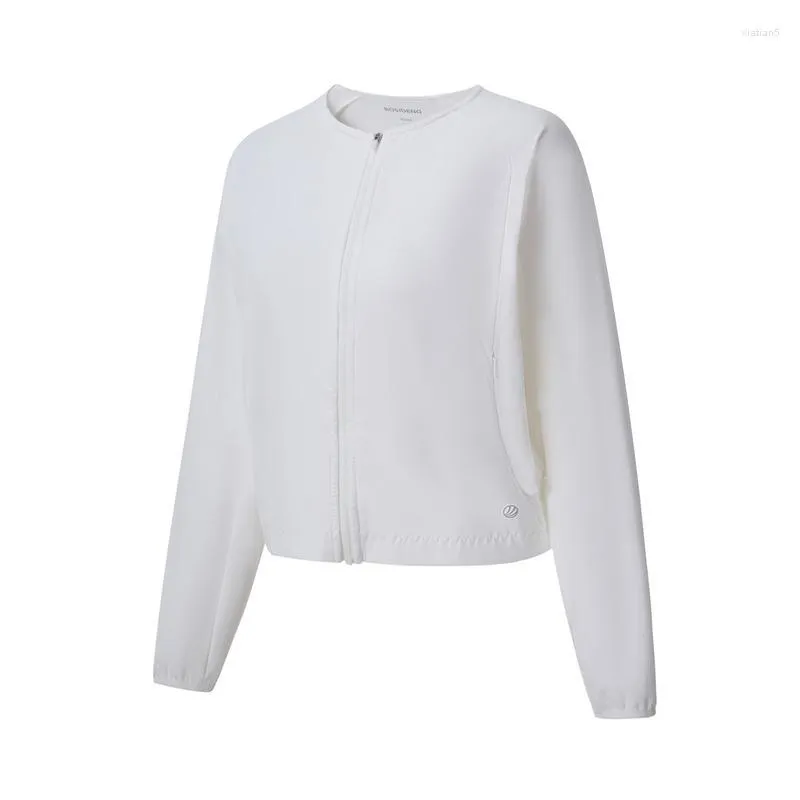 Women's Jackets BOSIDENG Summer Coat Short Jacket Thin Light Sun Protection White Black B90522156