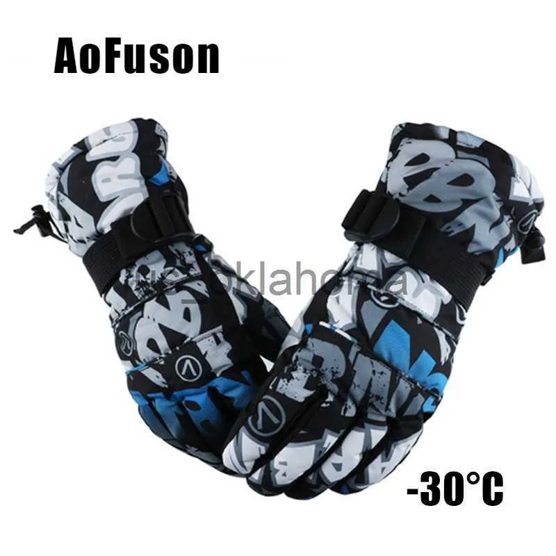 Skihandschoenen Ski Snowboard Handschoenen Unisex Winddicht waterdicht Tieners Ademend Winter Houd Warm Skiën Fietsen Sneeuw Dames Handschoen Heren 2019 Nieuw Gant J230802