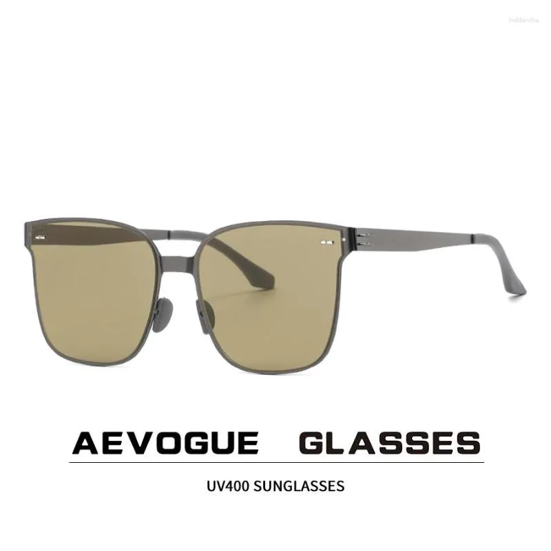 Solglasögon aevogue 2023 Tillbehör Kvinnor utomhus modeglasögon Män Eyewear Polygon UV400 AE1541