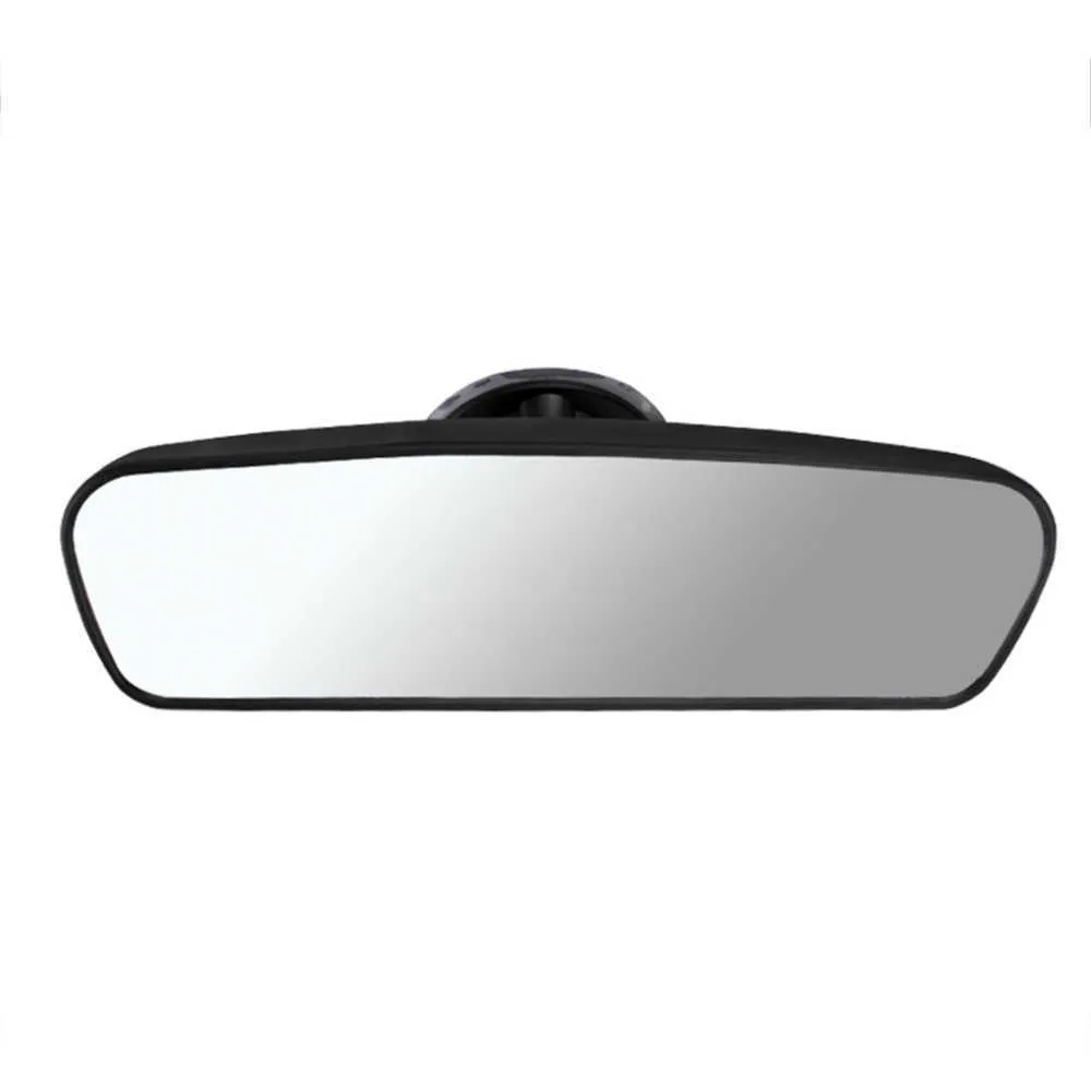 Miroir Intérieur Voiture 200x60 Mm – Ventouse Forte, Rotation 360°, Grand Angle