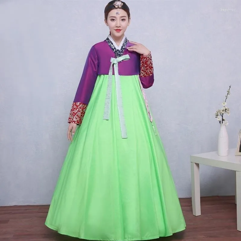 Etnische Kleding Koreaanse Traditionele Jurk Hanbok Bruiloft Cosplay Vrouwen Kostuum Kleding TA433 Y