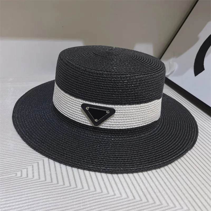 Luxury Women Designer Straw Hat Fashion Grass Braid Sunhat For Men Woman Wide Brim Hats Summer Bucket Hats Outdoor Beach Hats 