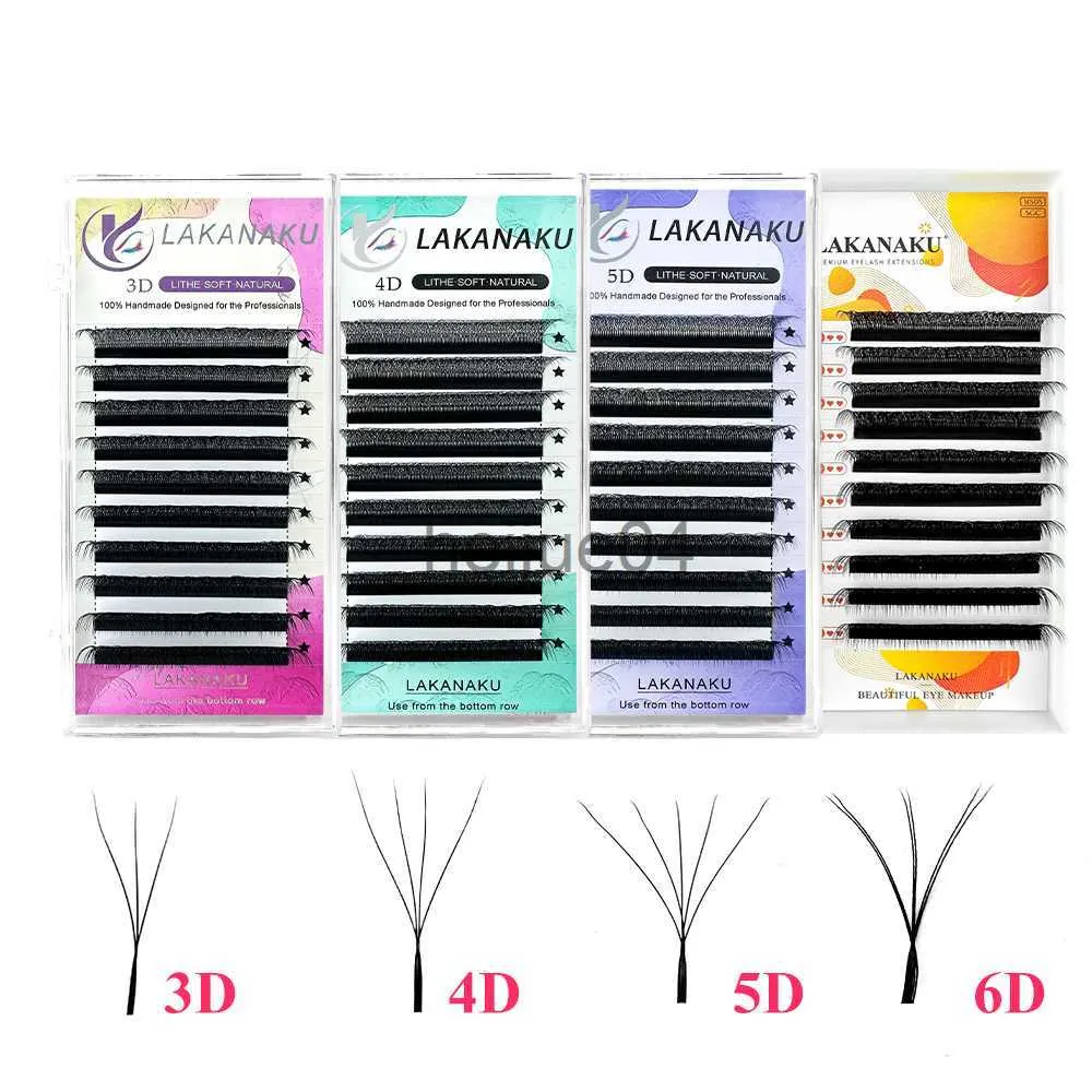 Faux cils LAKANAKU Cilia W 6D Extensions de cils 3D W Shape W Style Shaped Lash 5D Wire pour Extension de cils x0802