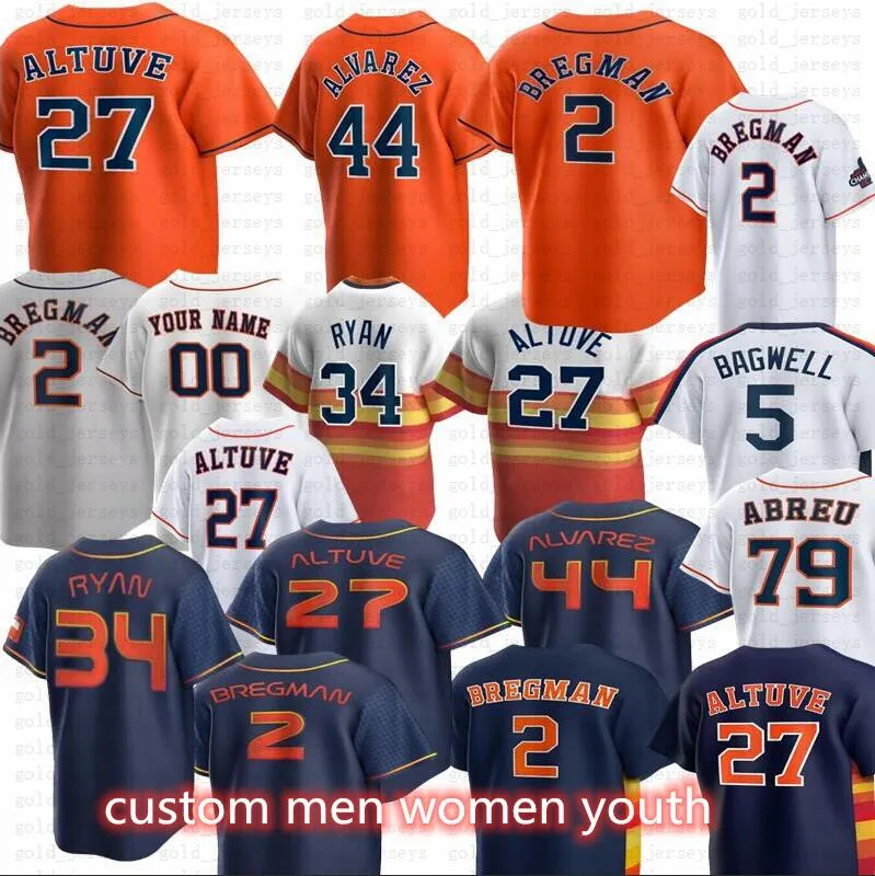 Männer Frauen Jugend Space City Connect Baseball Jersey Jose Altuve Yordan Alvarez Alex Bregman Kyle Tucker Craig Biggio Justin Verlander Yuli Gurriel Jeremy Pena