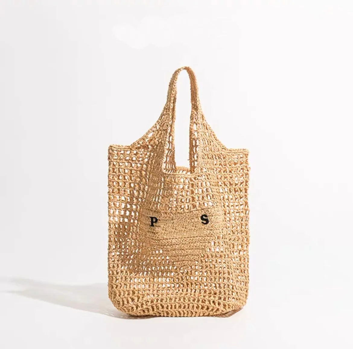 Projektantka torba na ramię w torbie plażowa moda z rozkładu worki na zakupy na letnią słomkę torba