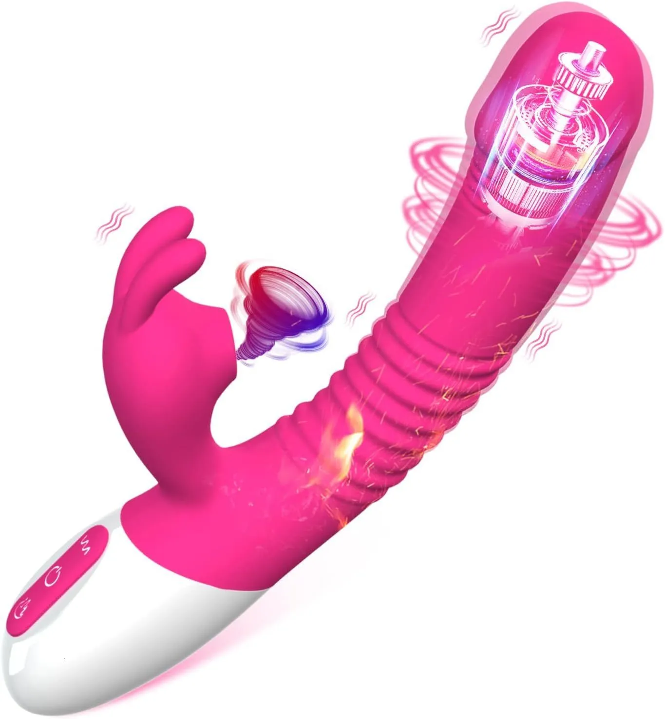 Wibratory wibratory dla kobiet G Spot STOMUNTOR Pochwowe z ssaniem wibrującym ogrzewanie realistyczne wibratory Dildo dla dorosłych zabawki seksualne dla kobiet 230801