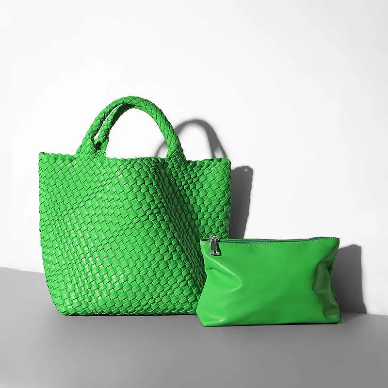 Abottegas vneta jodie mini tonåring intrecciato designer tote woven grönsak korg väska vatten hink väska mode stora kvinnor handhållen axelväska