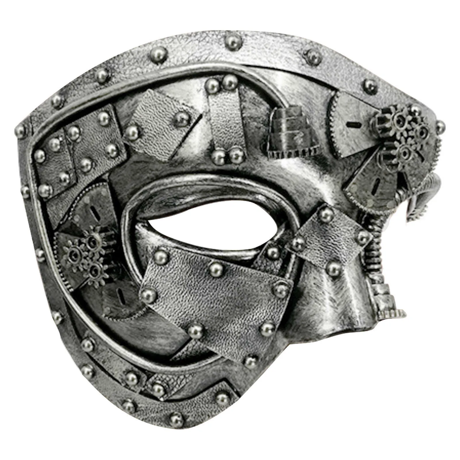 Party Masks Mechanical Gear Steampunk Phantom Masquerade Cosplay Mask Half Face Costume Halloween Christmas Party Props Adult Anime Masque HKD230801