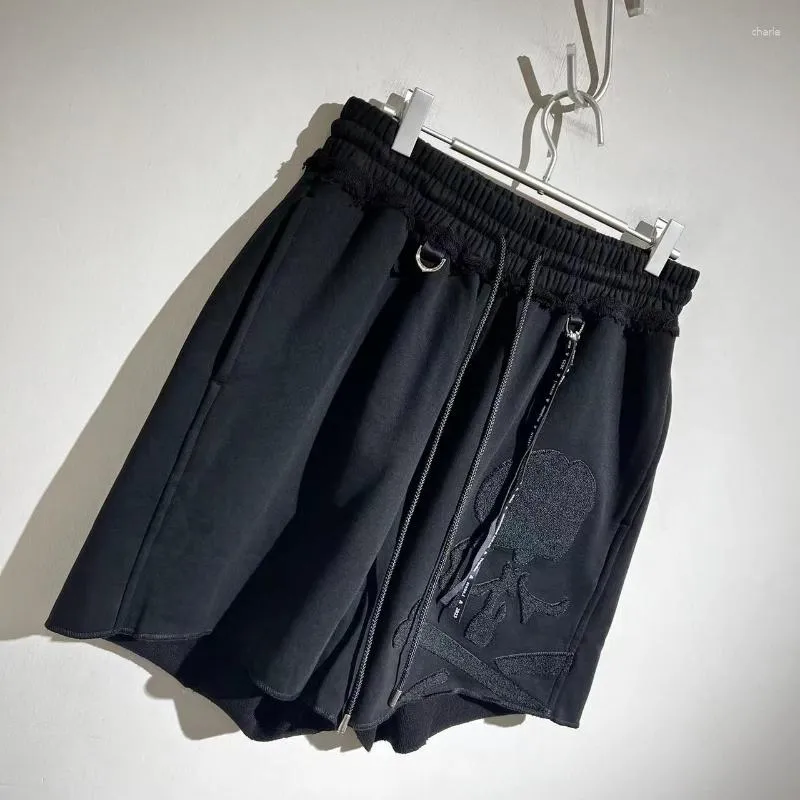 Herren Shorts High Street MMJ 1:1 Qualität Schädel Stickerei Cargo Casual Hosen Jogginghose Y2k Streetwear Kleidung Kleidung