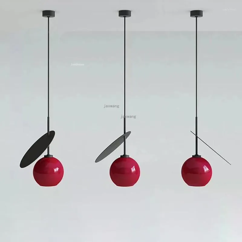 Lampade a sospensione Nordic Decor LED Luci creative Vetro Cherry Light Fixture Personalità Sala da pranzo Lampada Camera da letto Illuminazione Lustro