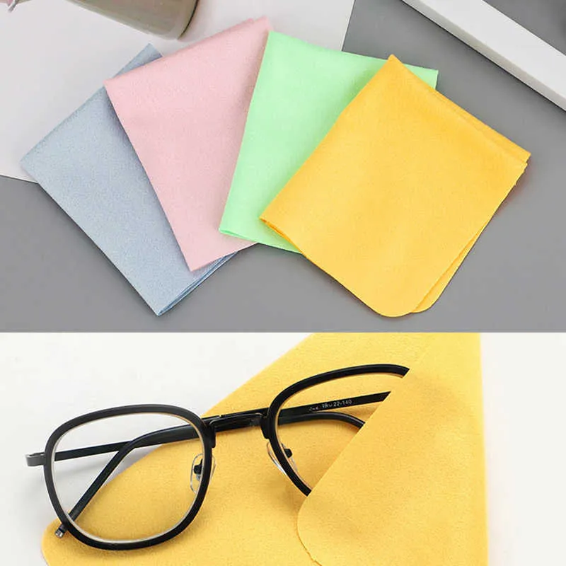 10 pièces/lots doux lunettes nettoyant 145*175mm daim lunettes chiffon de nettoyage pour lentille téléphone écran bijoux Instrument nettoyage lingettes