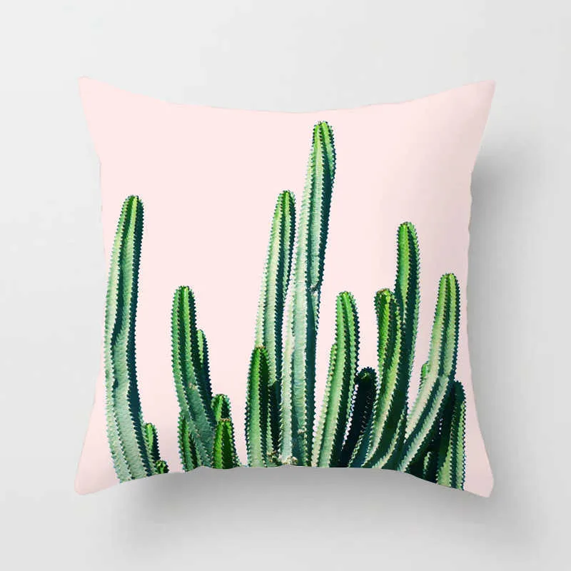 Cushion/Decorative Customizable Cactus Throw Cover Succulent Desert Plant Cushion Cover for Home Sofa Chair Cover