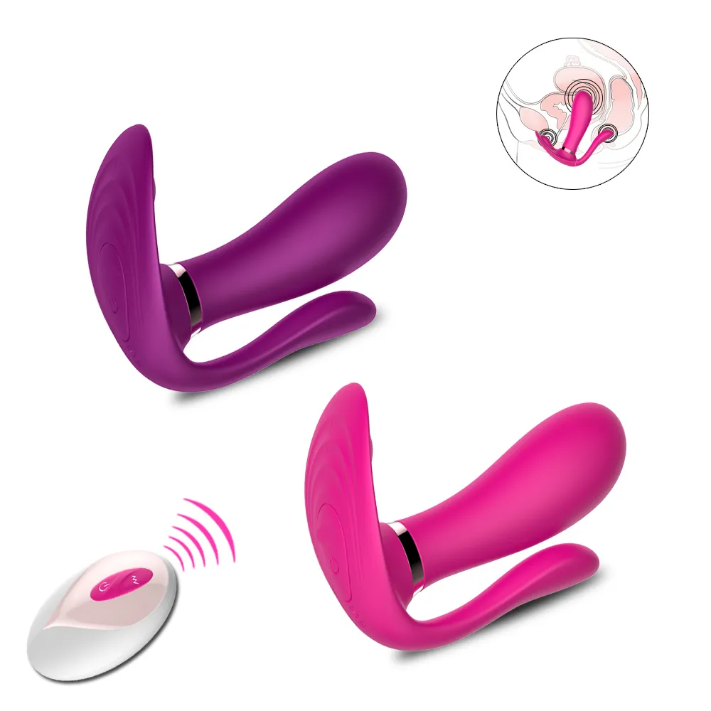 Vibratörler kablosuz vibratör g nokta vajina klitoris ushape çift titreşimli yumurta masajı kadın mastürbatörü seks erotik oyuncak yetişkin 230801