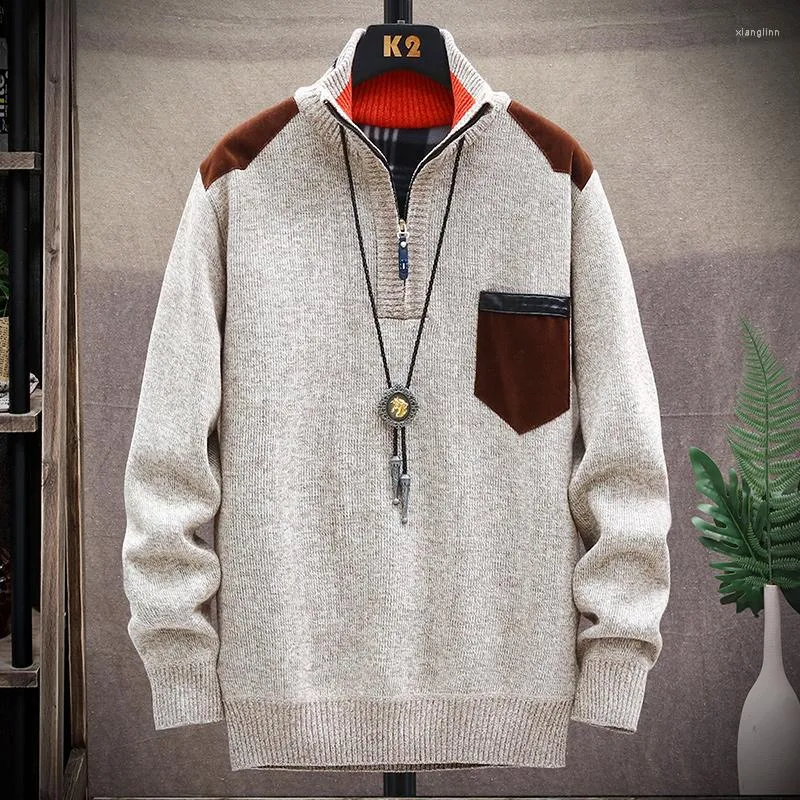 Men's Sweaters 2023 Autumn And Winter Classic Fashion Trend Large Size Warm Sweater Casual Loose Comfortable High-Quality