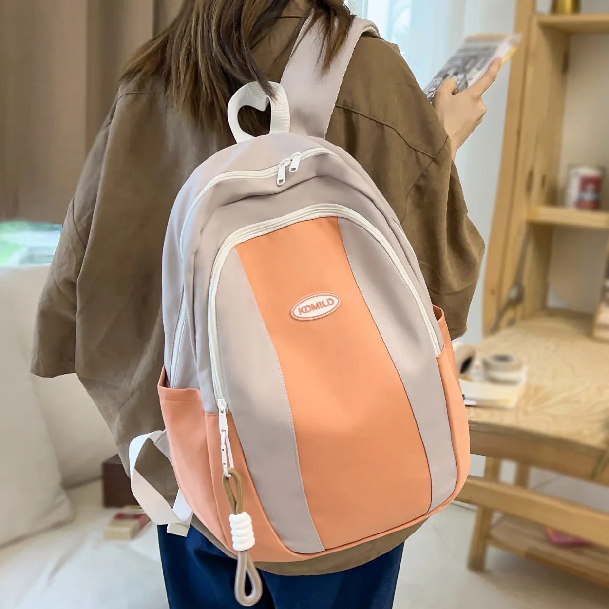 School Bags Girl Laptop Bag Student Book Lady Cute Fashion Nylon