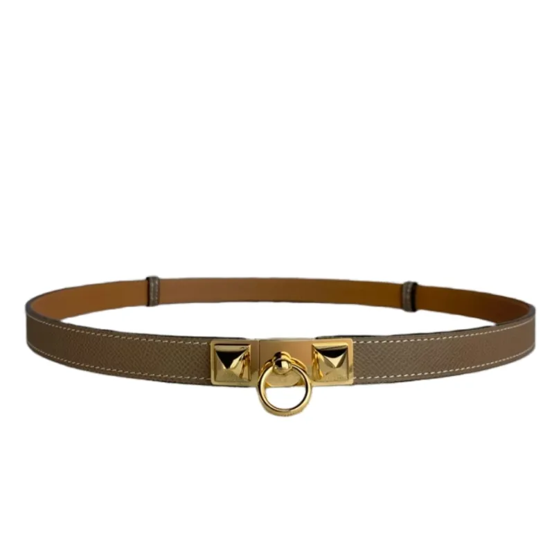 Ceinture Vintage Femme – Dorée – Taille 82 Cm – Matière Métal – Sans Marque