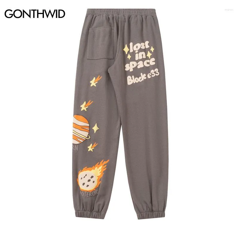 Men's Pants Men Sweatpants Streetwear Hip Hop Planet Star Print Harem  Jogger Baggy 2023 Unisex Fashion Casual Cotton Trousers