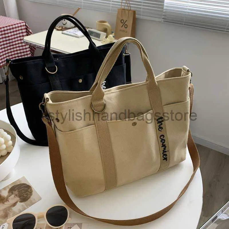 Bakken Hyloxyr Vrouwen Casual Handtas Grote Dikke Canvas Schouder Messenger Bag Rits Student Schooltas Handbagstylishhandbagsstore