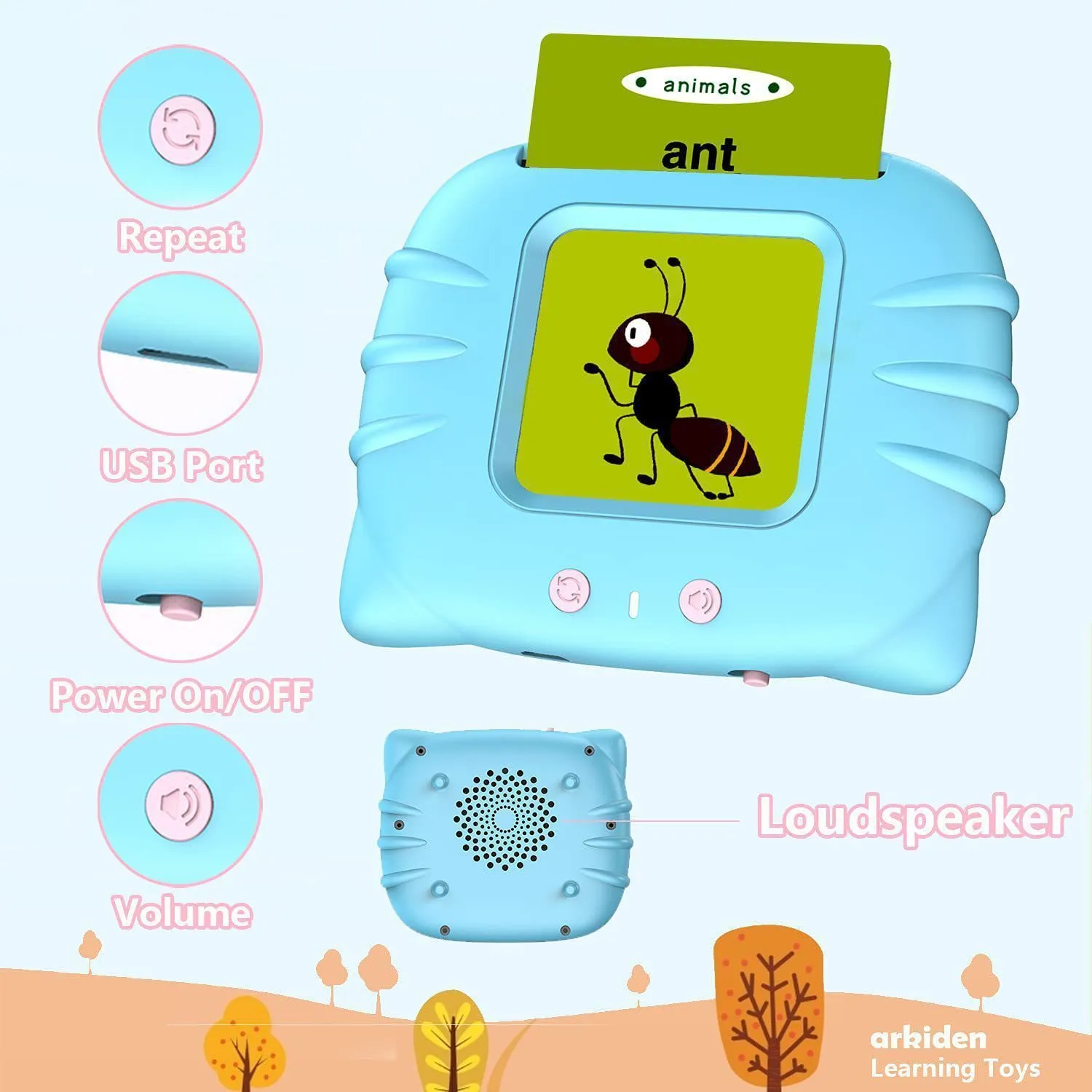 Tablette Enfant éducatif Jouet pour 1 enfant de 2 ans apprenant l'anglais -  Bleu