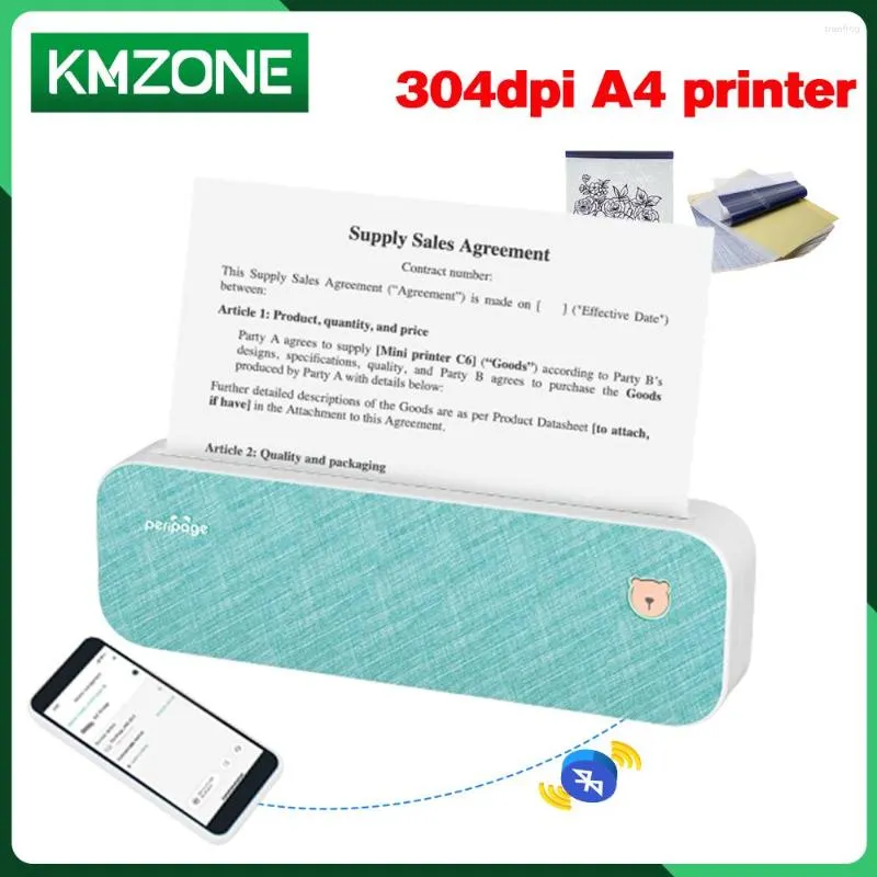 Péripage A40 HD imprimante A4 papier sans fil Portable Usb Bluetooth thermique Mobile transfert Machine pour Android ordinateur portable utilisation de voyage