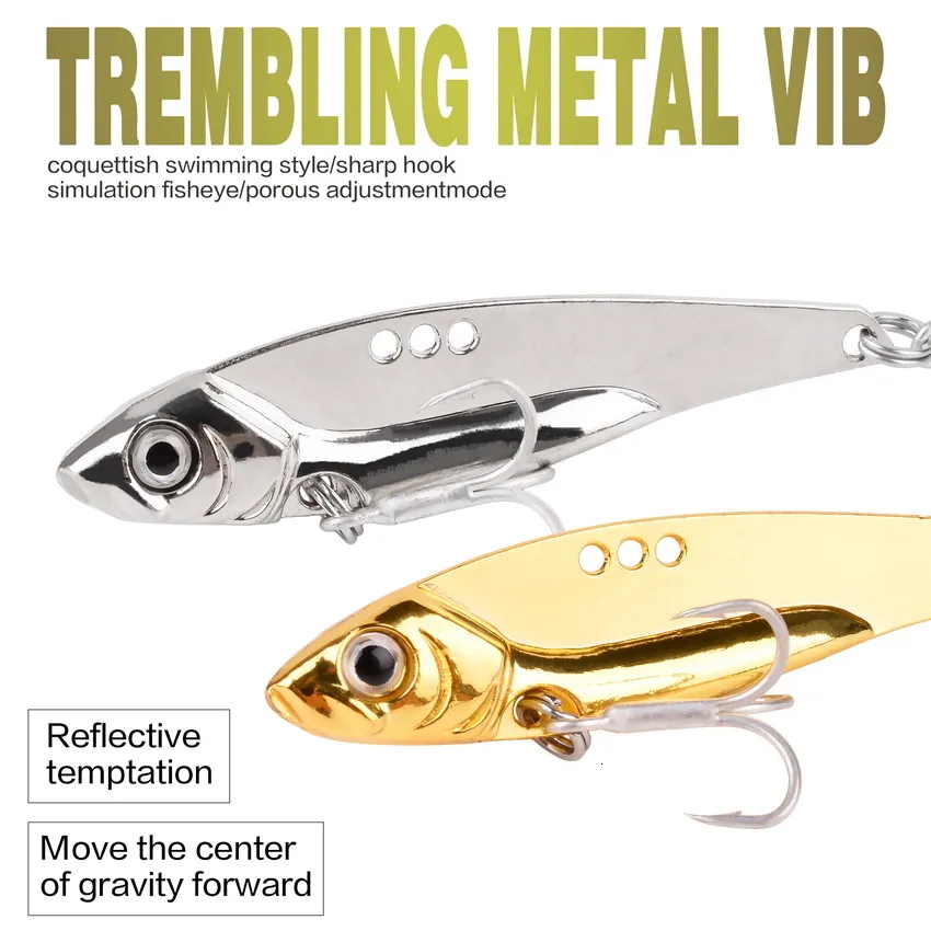 Aorace Metal Vib Blade Bass 3d Printed Fishing Lures Sinking Vibrration  Vibe, 7101214151825G, Blue/Silver/Gold Pesca 230802 From Piao09, $7.97