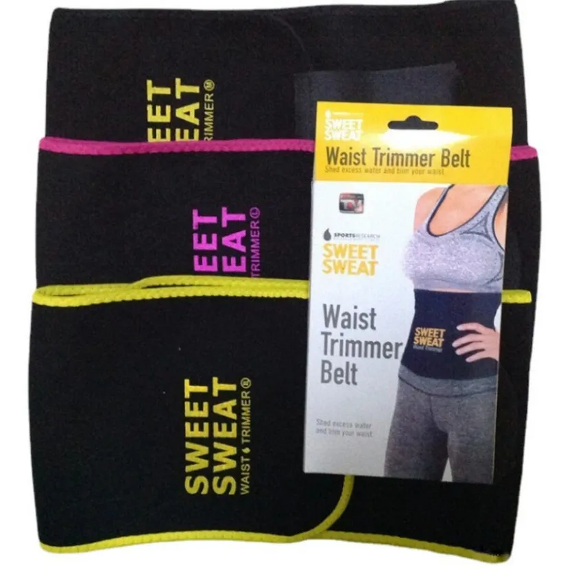 3 Farben 3 Größen Sweet Sweat Premium Taillentrimmer Unisex-Gürtel Schlanker Übungs-Taillenwickel Opp-Beutel Körperformung