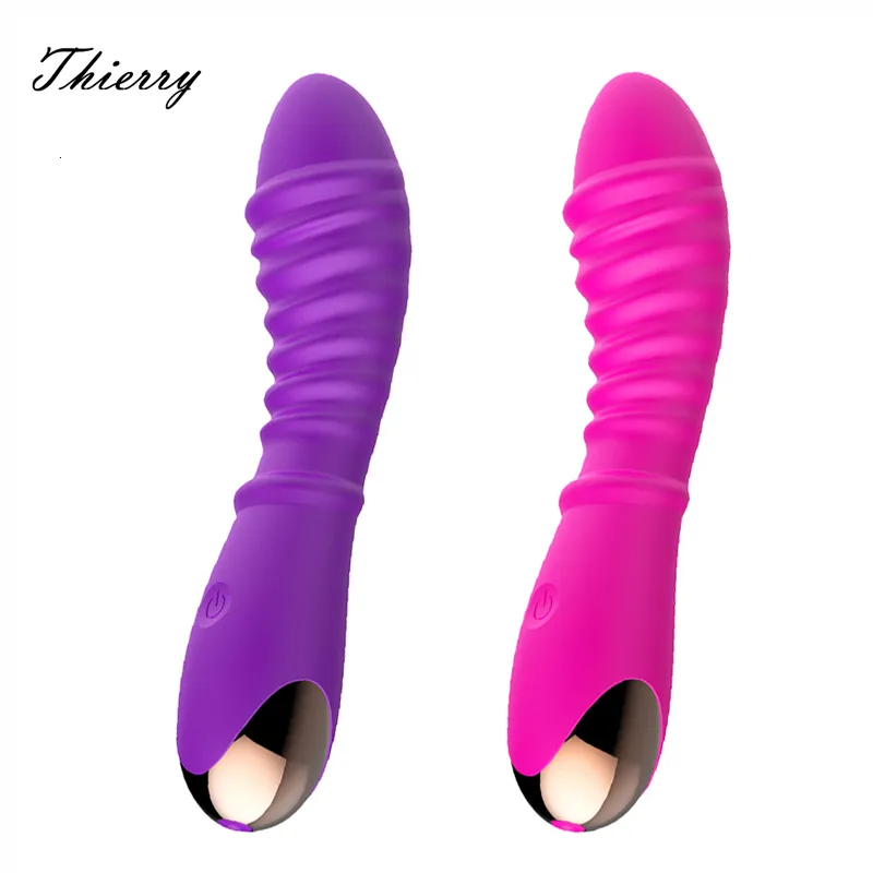 Vibrators Thierry Siliconen G-Spot Vibrator 20 snelheden Waterdichte Dildo Massage Clitoris Vagina Stimulator Speeltjes voor Vrouwen Masturbatie 230801