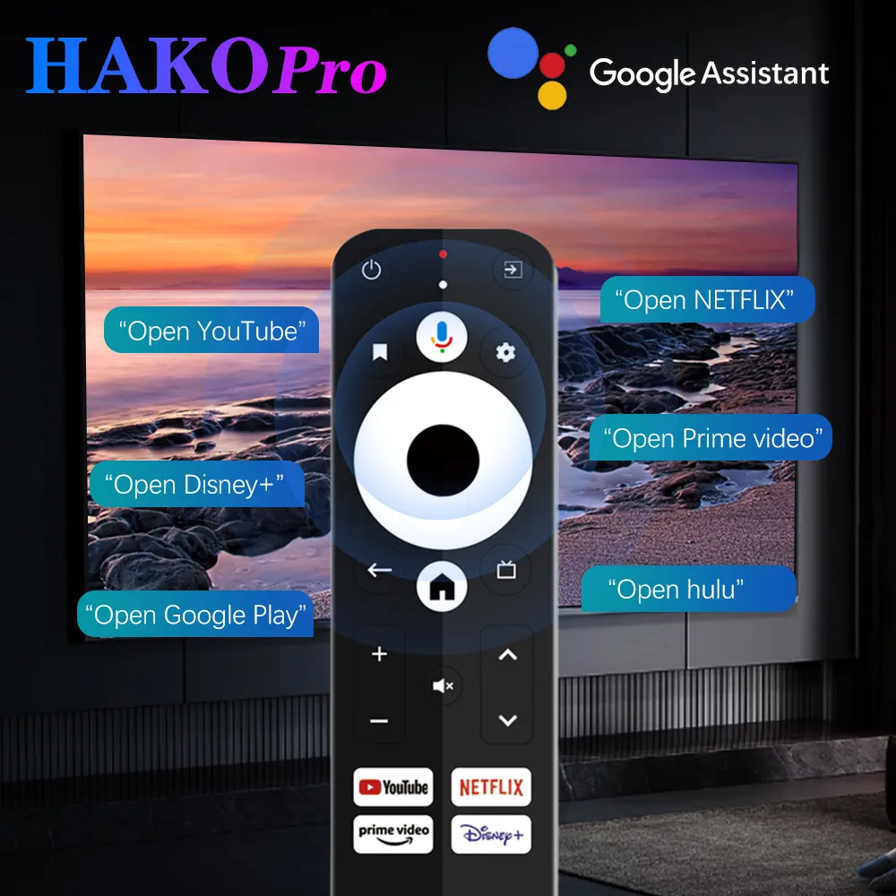 Replacement Remote Control For HAKO Pro Android TV Box, Certified With  Google And Netflix From Ecsale007, $4.48